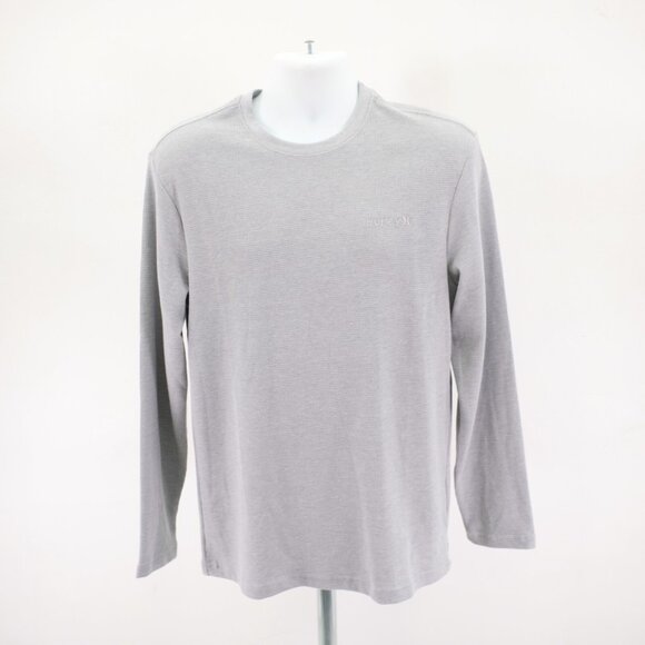 NEW Hurley Gray Waffle Knit Lightweight Sweater Medium Crew Neck Cotton Polyeste - Picture 3 of 11